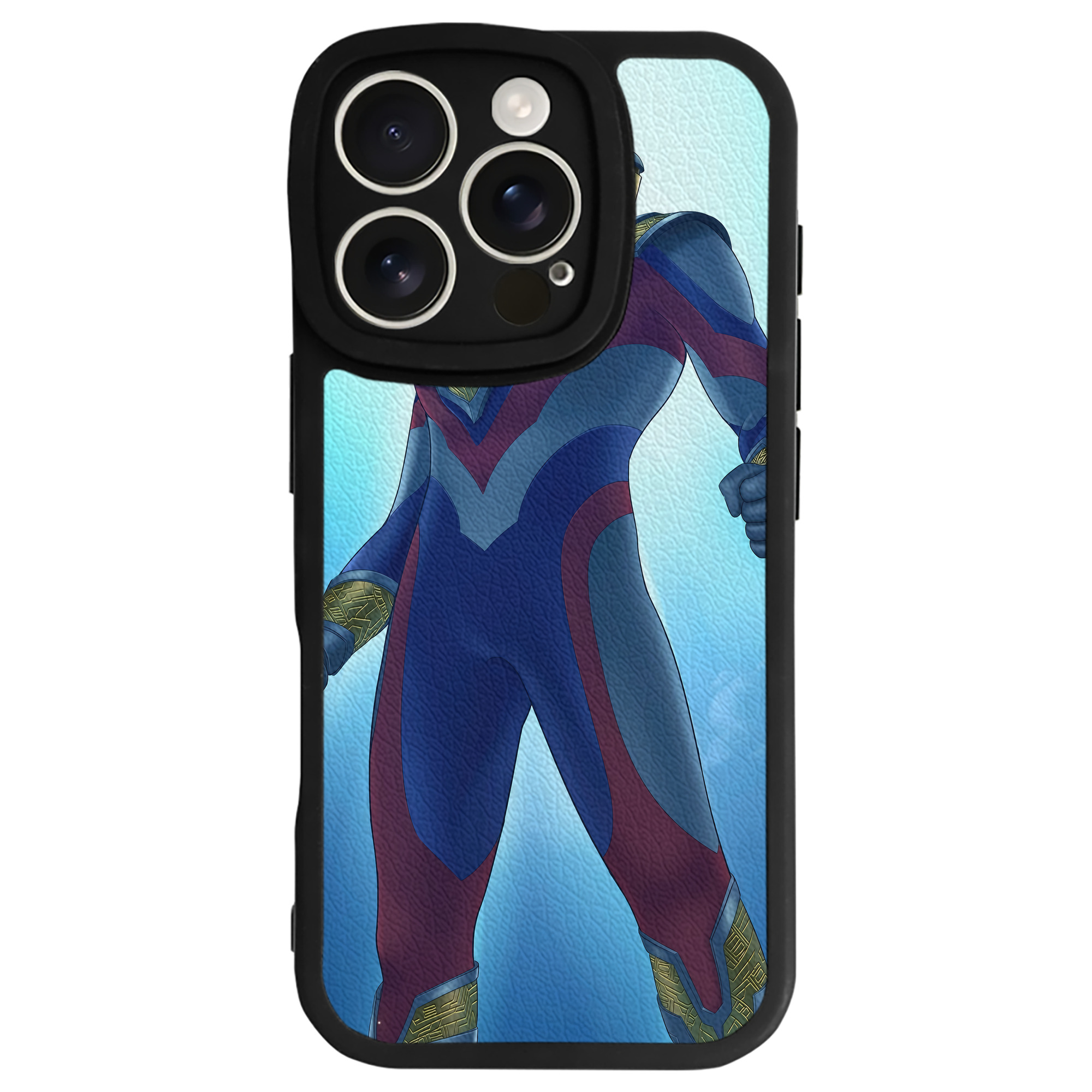 （画像用） ウルトラマン Ultraman 【iPhone 16シリーズ対応】シリコンスマホケース（レザー調） 材質：シリコン